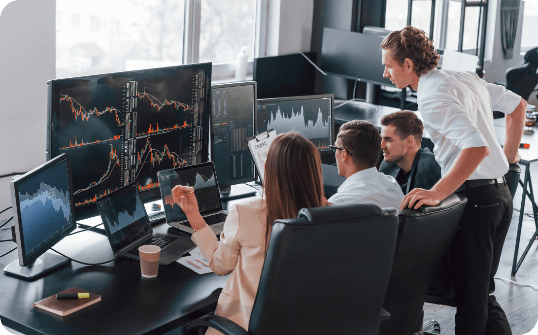 AIFO team in a modern trading office
