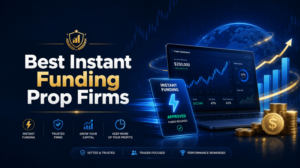Best Instant Funding Prop Firms 2026: Rules, Payouts, Cost, and Risk