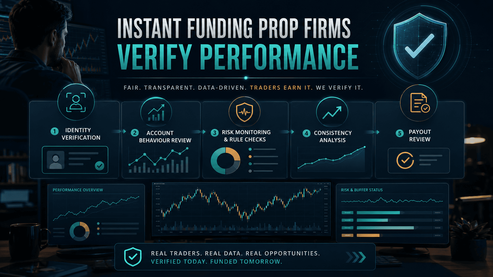How Instant Funding Prop Firms Verify Performance