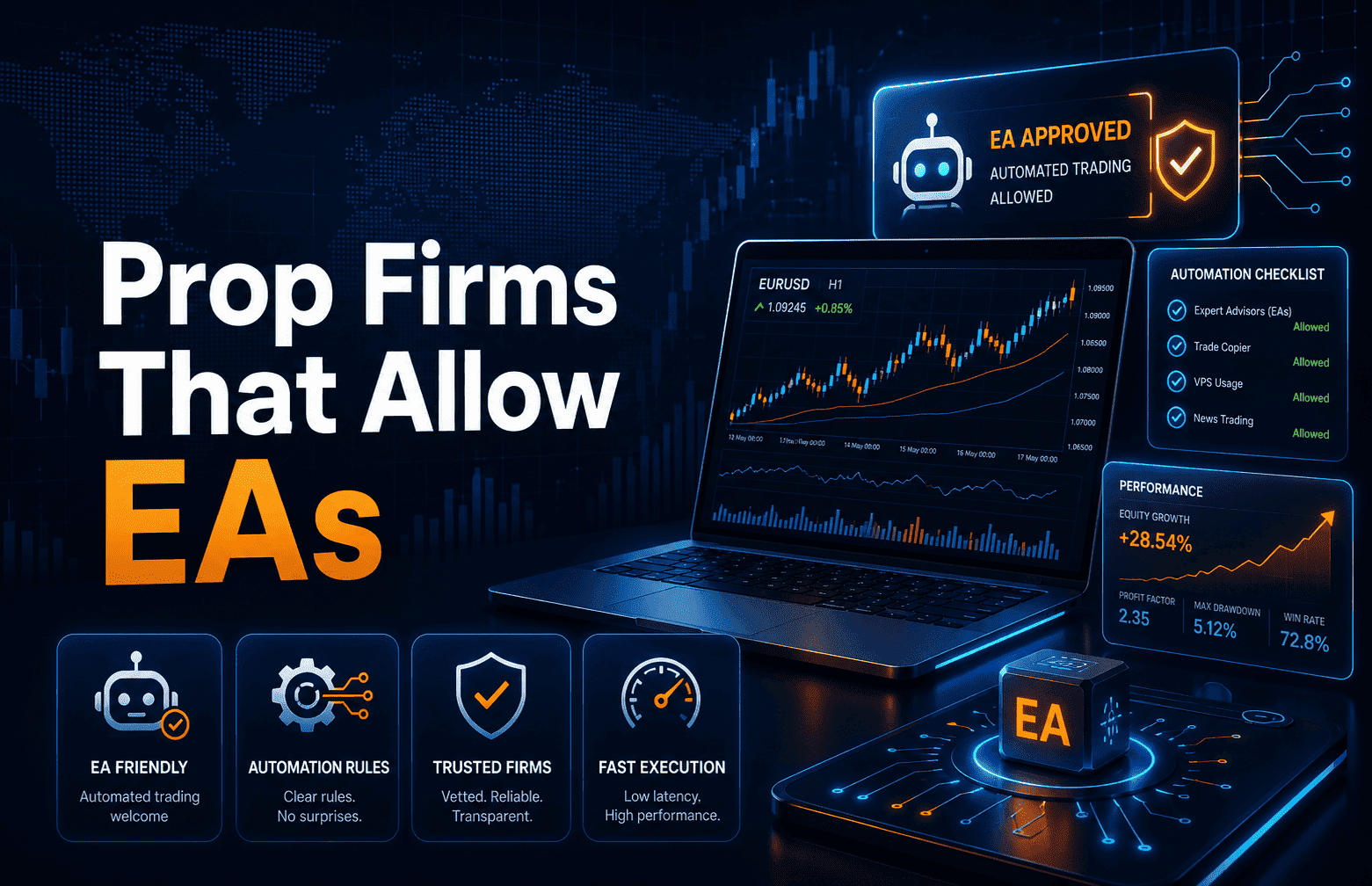 Prop Firms That Allow EAs in 2026: Robot Rules and Ban Risks