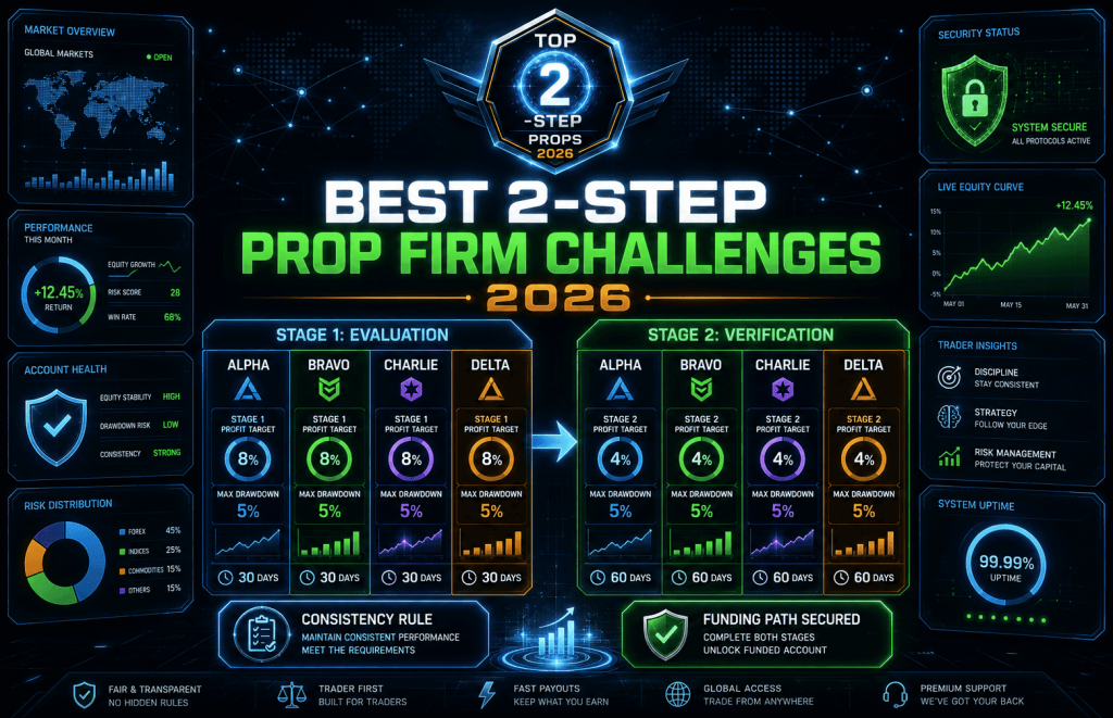 Best 2-Step Prop Firm Challenges 2026: How to Choose Wisely
