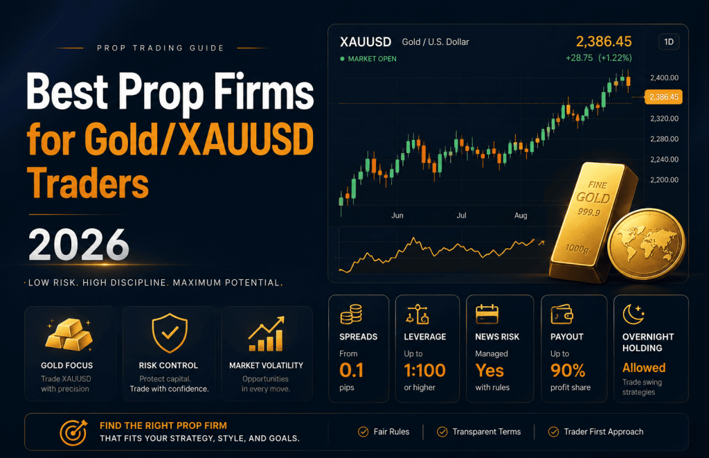 Best Prop Firms for Gold Traders 2026: How to Win with High Leverage