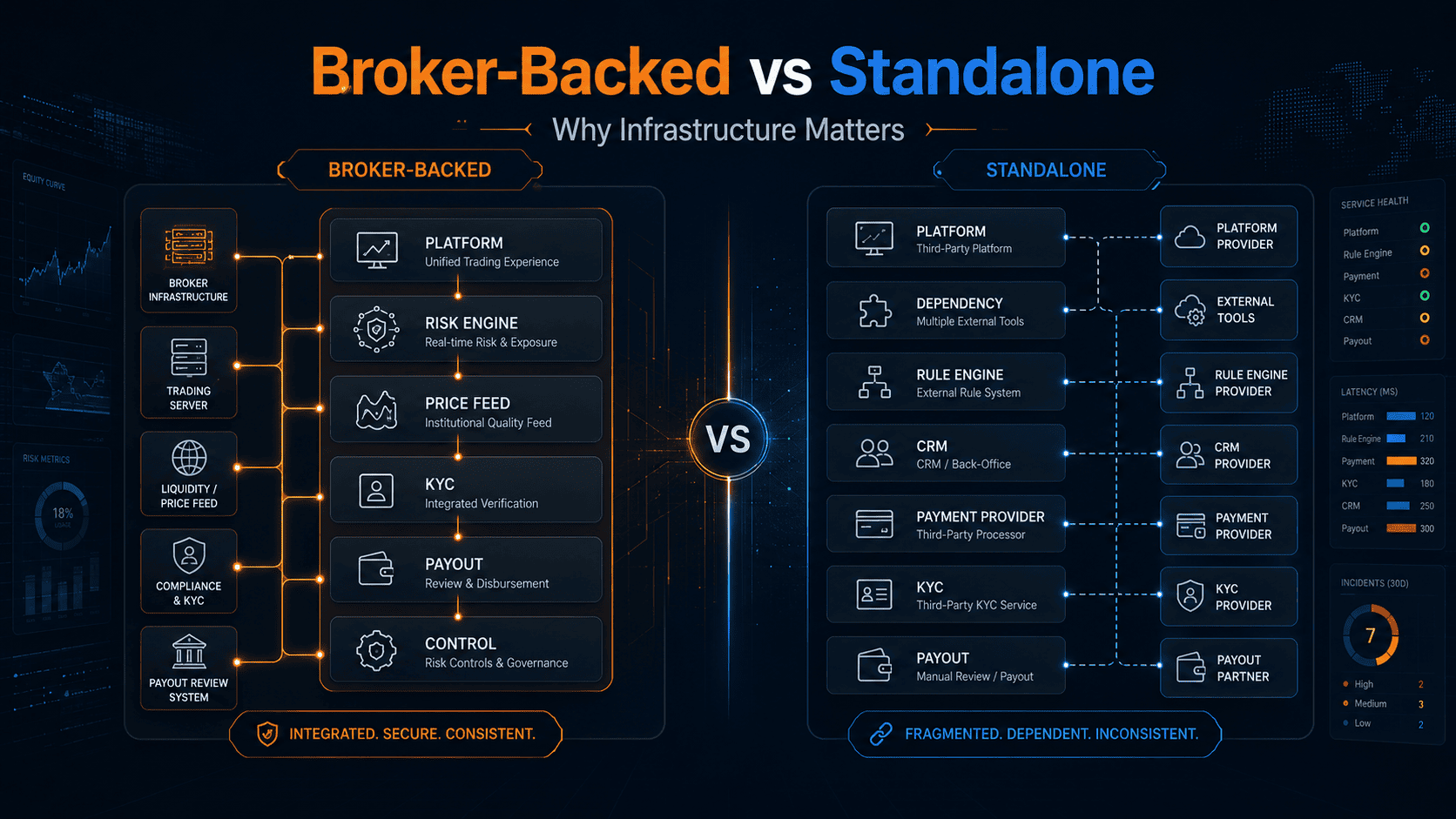 Broker-Backed vs Standalone Prop Firms: Why Infrastructure Matters