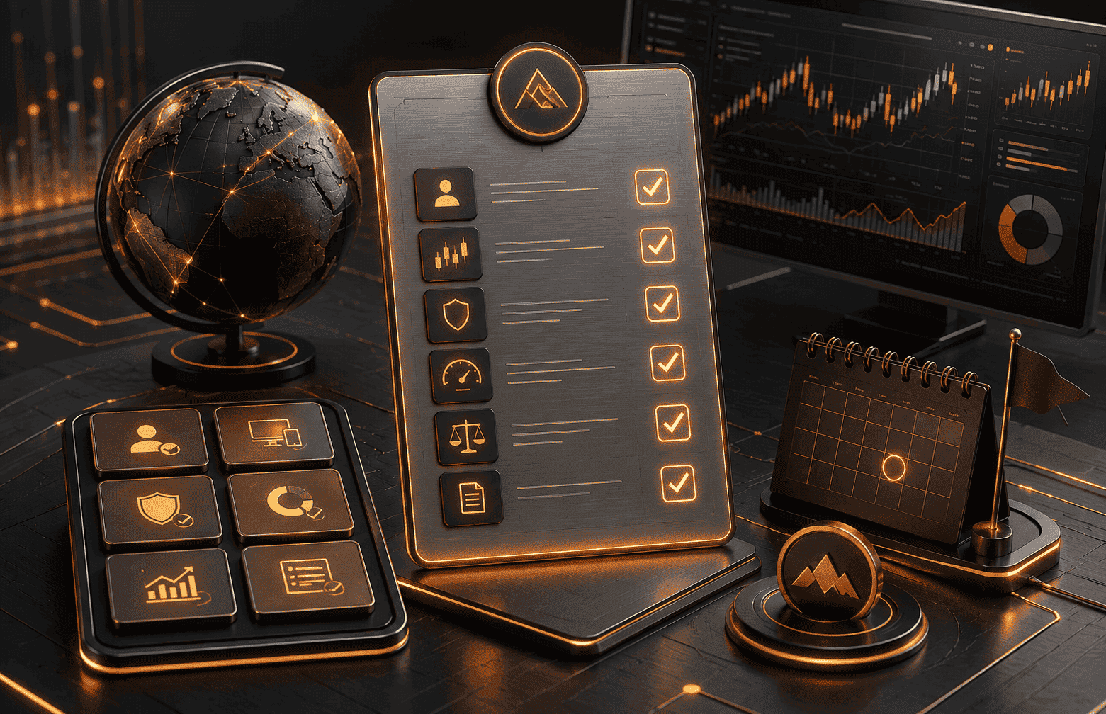 Checklist do Dia 1 em um Desafio de Prop Firm