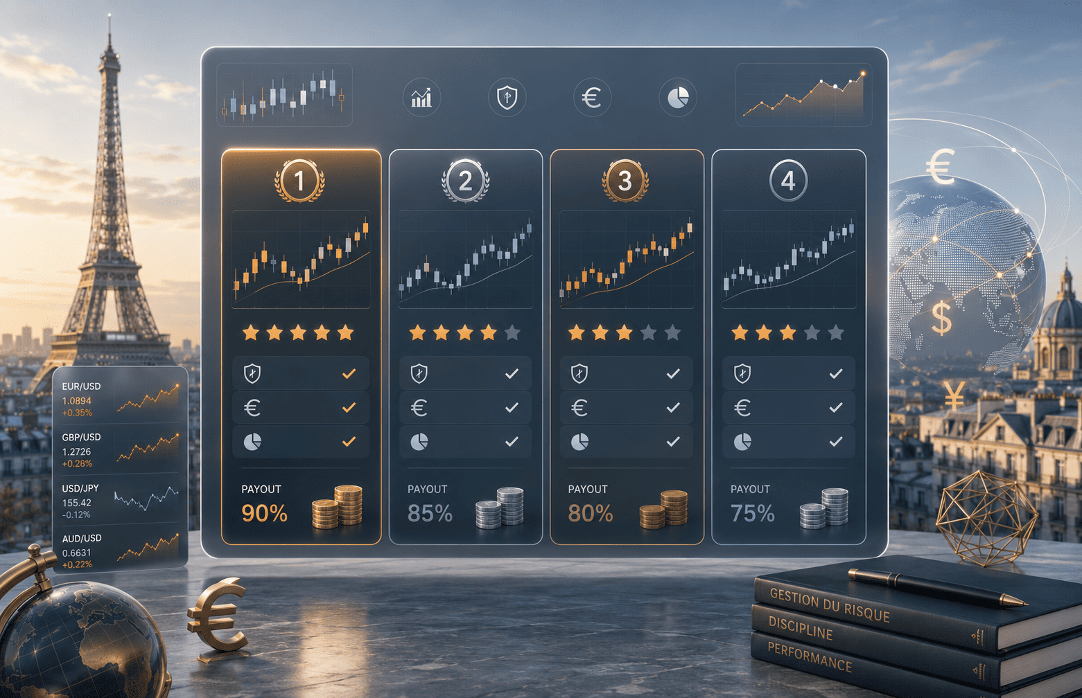 Meilleures prop firms Forex en 2026 : spreads, levier, règles et payouts